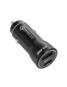 CARGADOR COCHE USB+TIPO C PD+QC3.0 20 W