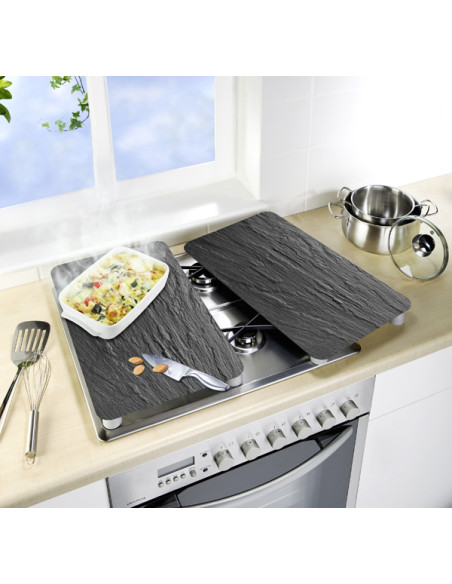 TABLA VIDRIO COCINA 2U.PIZARRA 30X52 CM