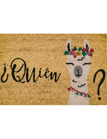 FELPUDO COCO BLANCO QUIEN LLAM 40 X 60 CM
