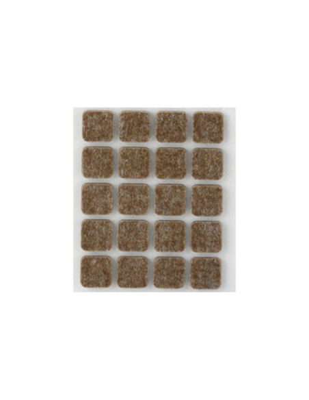 FIELTRO ADHESIVO MARRON 17X17X3MM