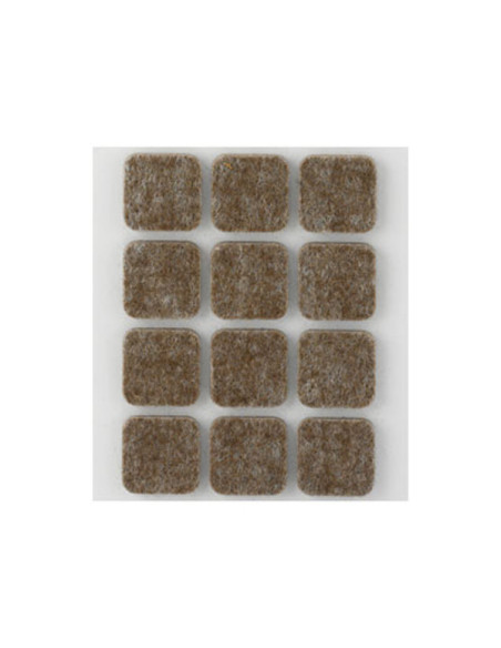 FIELTRO ADHESIVO MARRON 22X22X3 MM