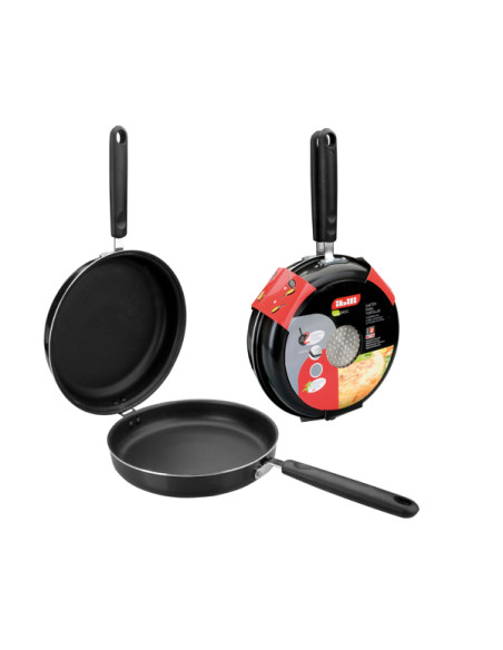 SARTEN DOBLE ALUMINIO TORTILLA INDUC 20 CM