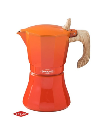 CAFETERA INDUCC. PETRA NARANJA 6 TZ