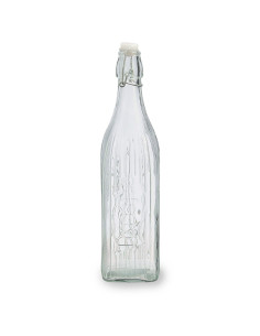 BOTELLA CUADRADA VIDRIO TRANSP VIBA 1 L