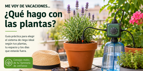 Me voy de vacaciones… ¿qué hago con las plantas?