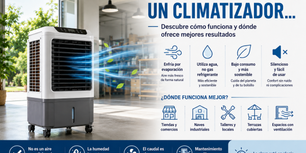 Lo que debes saber antes de comprar un climatizador evaporativo