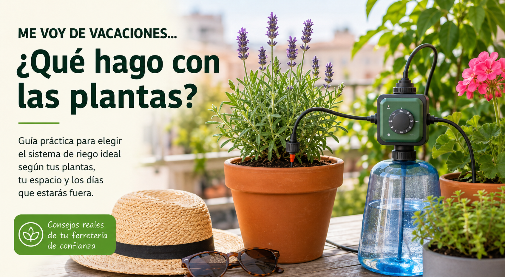Me voy de vacaciones… ¿qué hago con las plantas?